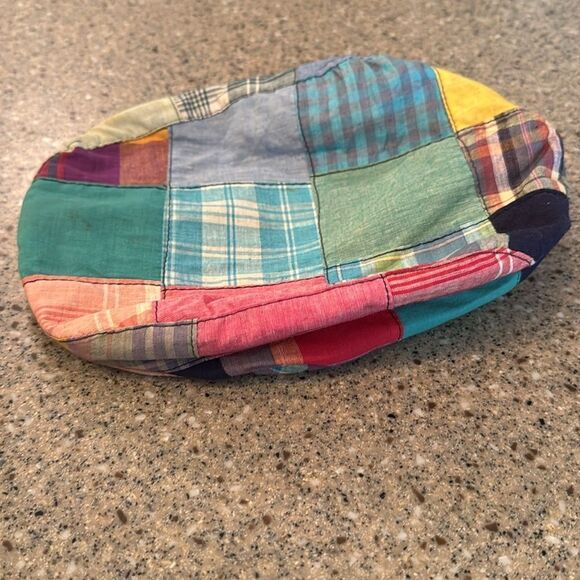 BRONER Vintage Union Made Madras Flat Cap Newsboy Cabbie Hat - Picture 6 of 8